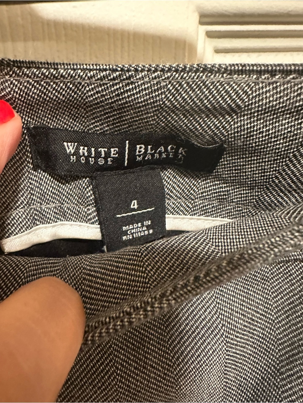 White House black market Grey Tailored Pencil Skirt - Picture 2 of 2